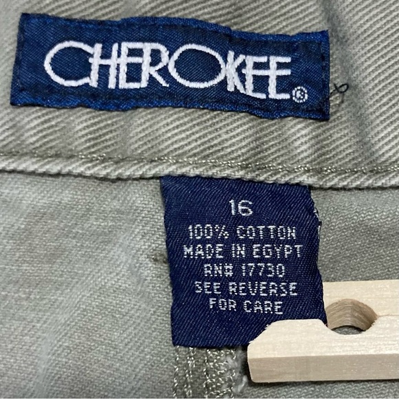 Cherokee High Waist Women's Shorts in Olive Green - Picture 5 of 12